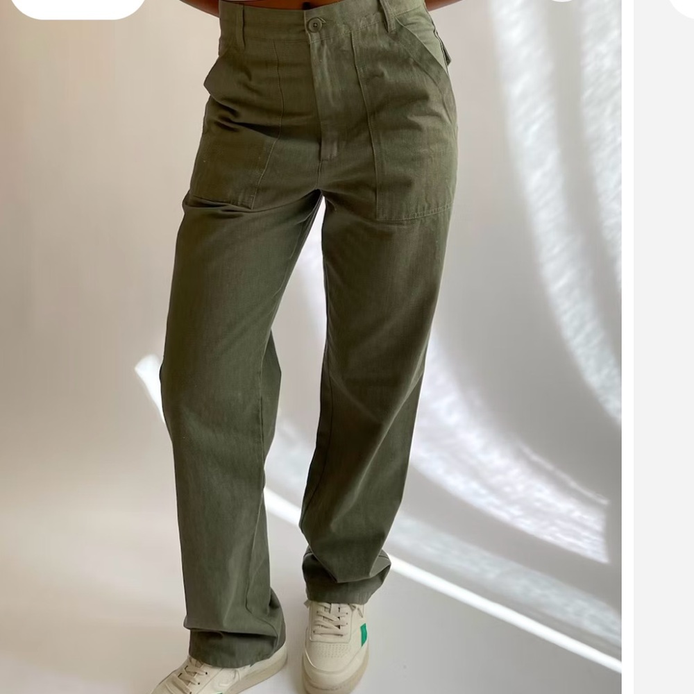 Djerf Avenue Olive Green Pants